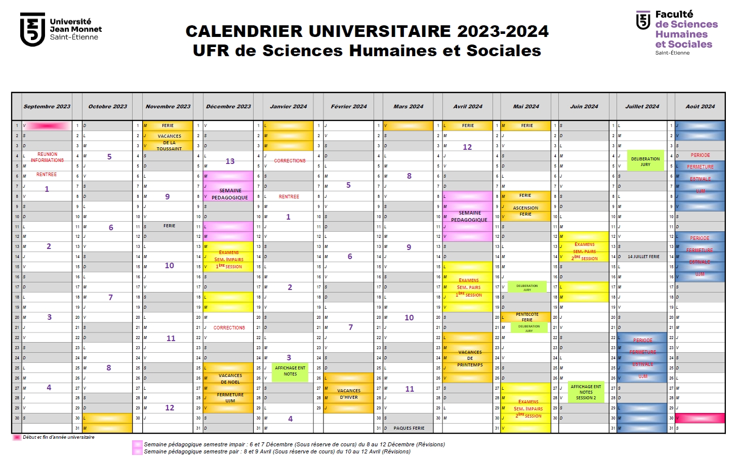 Calendrier Saint Etienne Gayel Joelynn